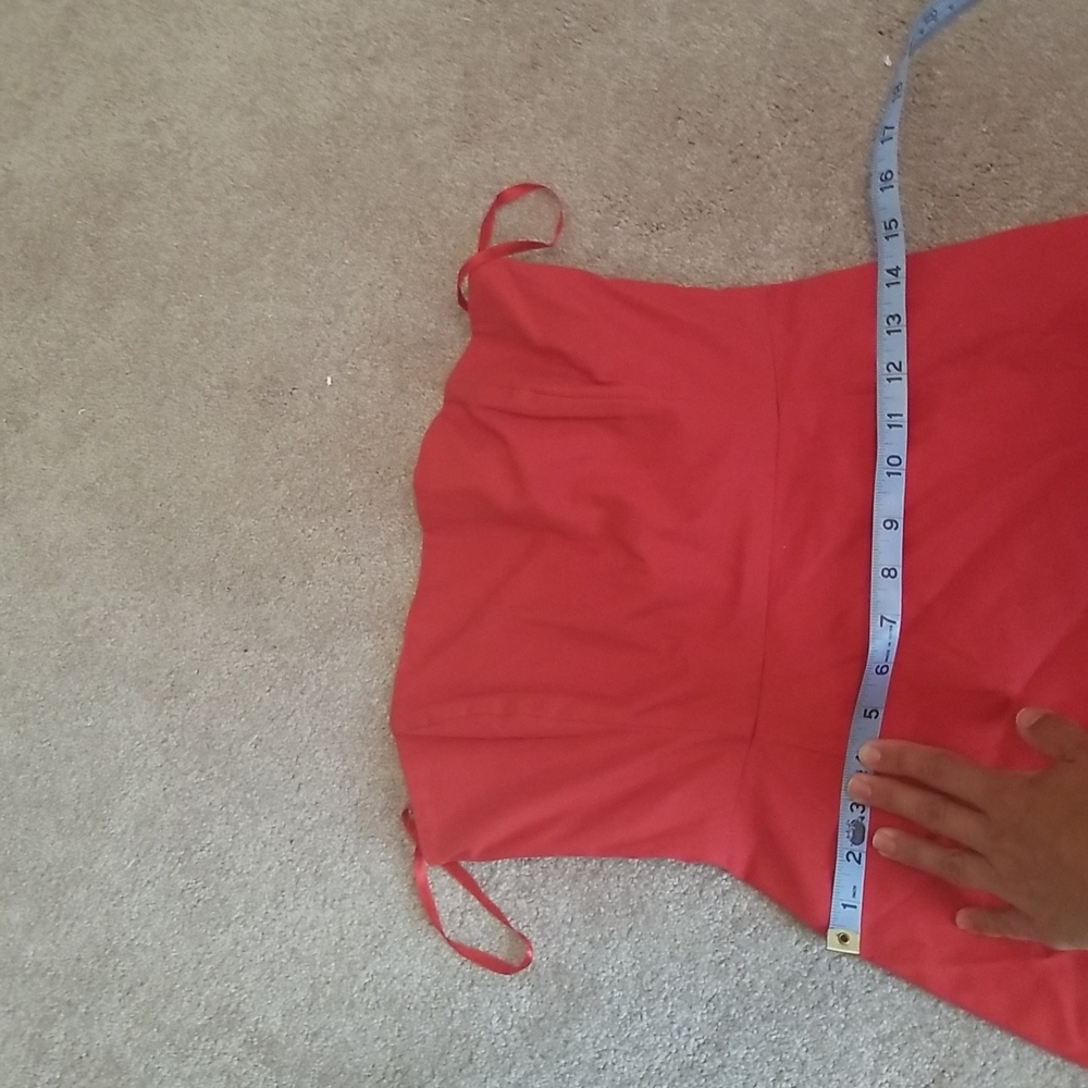 Banana Republic Red Strapless A Line Dress - Picture 7 of 7